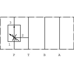 Vožtuvas PP10AAM0B NG06 3 padėčių PP10AAM03001