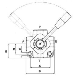 4 pakopų vožtuvas A formos kištukas 1/2" DH104A