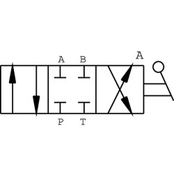 4 pakopų vožtuvas, A formos kištukas, 3/8" DH054A