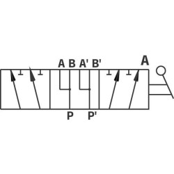 Vožtuvas 6 pakopų T formos kištukas 3/8" DH056A