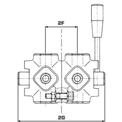 8 pakopų vožtuvo E formos kištukas 1/2" DH108B