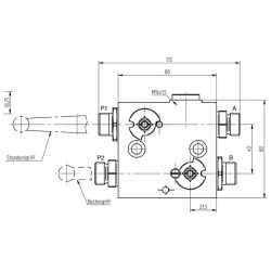 Trijų taškų prikabinimo priekinis vožtuvas C000FTV