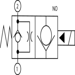 Valdymo vožtuvas 2/2 SVP10NO 24VDC A08 SVP10NO004