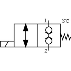 Vožtuvas 2/2 A-06-NC-24V 3/8 EW10A002