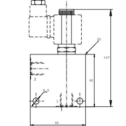 Vožtuvas 2/2 A-06-NC-24V 3/8 EW10A002
