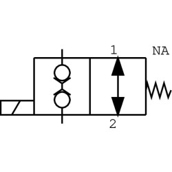 Valdymo vožtuvas 2/2 A06 NA 24V 3/8 EW10A006