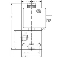 Valdymo vožtuvas 2/2 SVP10NOR 12VDC SVP10NOR003