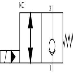 Valdymo vožtuvas 2/2 SVP10NCR 24VDC 1/2 SVP10NCR004