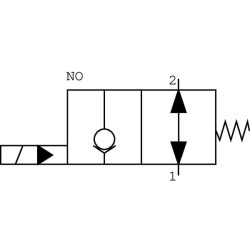 Valdymo vožtuvas 2/2 SVP10NOR 12VDC A06 SVP10NOR001