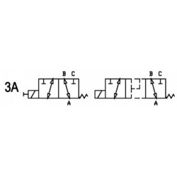 Vožtuvas 3/2 24VDC FP-D1-3-E-G3/8-3A-I-B-A FPD13EG383AIBA