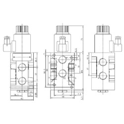 6/2 skirstytuvas, SHV62DC12B C130SHV62DC12B