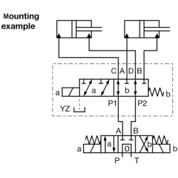 Valdymo vožtuvas 6/2-3/8-24VDC 6KVH0638H
