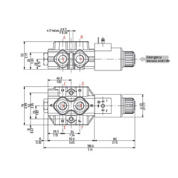 Vožtuvas 6/2 24DC 3/8" išleidimo anga, 210 barų DFE0526002L