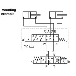 Valdymo vožtuvas 6/2-1/2 24VDC 6KVH1012H