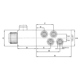 Valdymo vožtuvas 6/2 - elektrinis 24-DC SV16524
