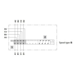 Vožtuvas DFE110 12/2, 12 V nuolatinės srovės 1/2 DFE110001
