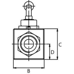Rutulinis vožtuvas 2 eigų 1 BSP KHR16