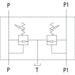 Dvigubas perpildymo vožtuvas VMPD, G1/2" C056V0734