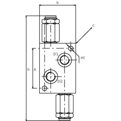 Apsauginis vožtuvas, plienas A12-SA 3/4" BSP 3/4" BSP VADDL20001ST