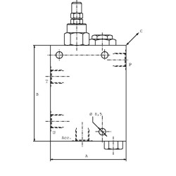 Akumuliatorinis vožtuvas A-08-S-B-1/2" BSP VDA10001