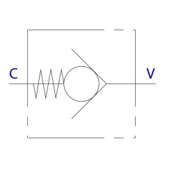 Srauto reguliavimo vožtuvas VU, G1.1/4" - 1 baras C056V0631