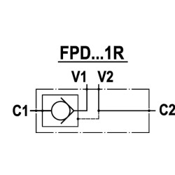 Atbulinis vožtuvas 3/8 BSP FPD03002