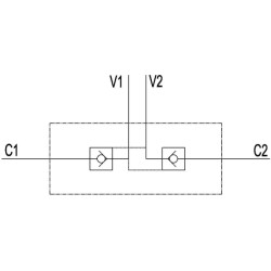 Dvigubas atbulinis vožtuvas 3/8 BSP C056V0020