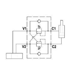 Dvigubas 3/4" priešsvyris vožtuvas FPOE120D34LA20B