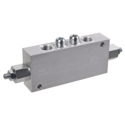 Dvigubas 3/8" priešsvyris vožtuvas FPOE15D38L35