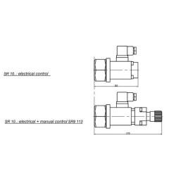 Trijų krypčių srauto reguliavimo vožtuvas SR102020012