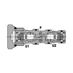 Srauto daliklis 115–150 L 3/4ST FPFDS16CB1E34ST