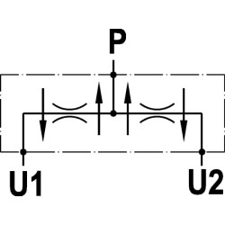 Srauto daliklis 3/8-3/8 5–10 litrų FPFDS10CB38E38