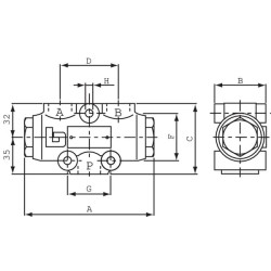 Srauto daliklis 4-8l/min MTDA08008