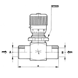 Droselinis vožtuvas M-08-PV-P-V-1/2 FPBN10001