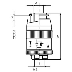 Droselinės sklendės atbulinis vožtuvas S-16-D-1" FPMU25001