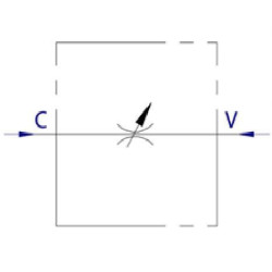 Vakuuminis droselio vožtuvas VRB, G1/4" C056V0545