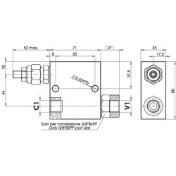 Sekvencinis vožtuvas 3/8 FPSQD05012
