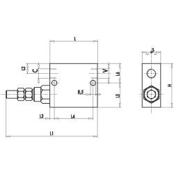 Tiesioginės sekos vožtuvas VS2C, G3/8" C056V0640