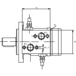 Apsauginis vožtuvas - OMP/OMR 1/2 BSP prievadai FPMD40DF001