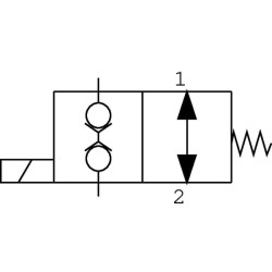 Kasetės vožtuvas 2/2 BE EW10ANO0PB