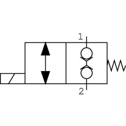 Vožtuvo kasetė 2/2 NC EW10MNC20PB