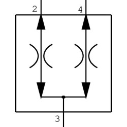 Srauto daliklis CP340-1-B-0-44 CP3401B044