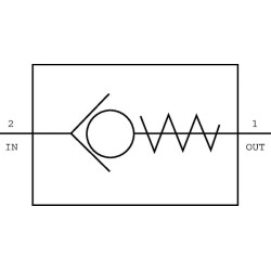 Atbulinio vožtuvo kasetė CP1002B0005