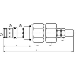 Slėgio mažinimo kasetė RP12A0S2B