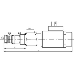 Reduktoriaus vožtuvo kasetė 12V RP10W022B