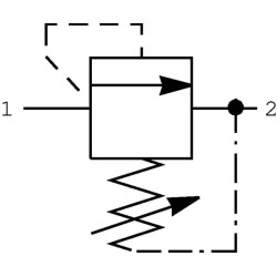 Slėgio reguliavimo vožtuvo kasetė CP2003B0AB