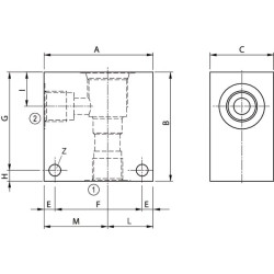 Korpusas aliuminis 12/2 1/2" 3CC122