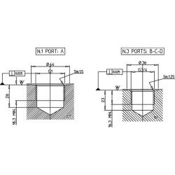 Grįžimo blokas 3x3/4" 1x1" KRVB003