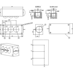Grįžimo blokas 3x3/4" 1x1" KRVB003