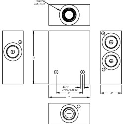 Aliuminio korpusas SDC10-4-A-0 CP9104A06M